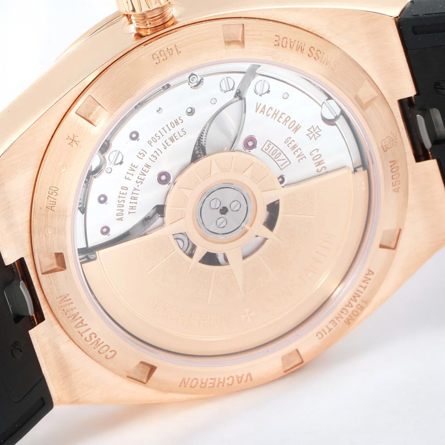 Overseas 4500v Automatic 41mm Silver Dial Rose Gold