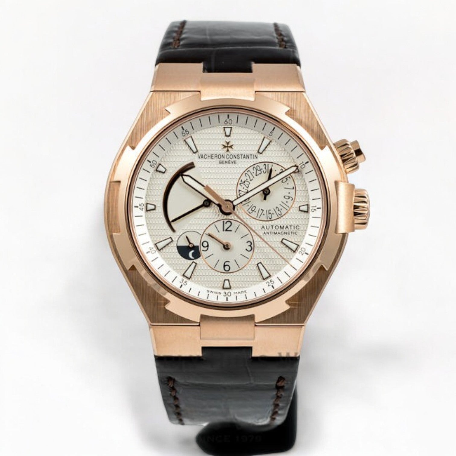 Vacheron Constantin Overseas Dual Time Rose Gold Watch 47450-000R-9404