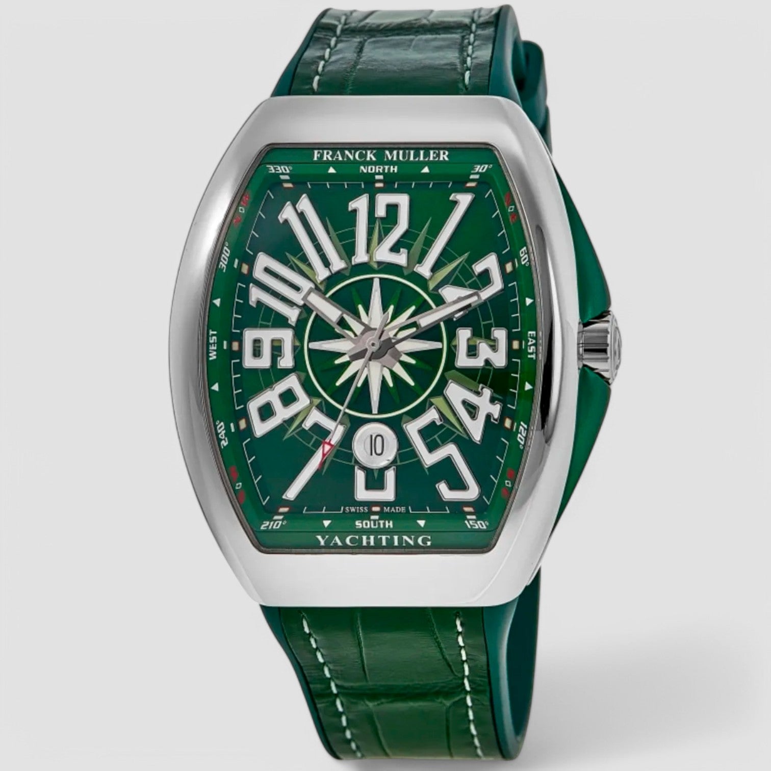 Franck Muller Vanguard Yachting Steel Green Dial  Watch V 45 SC DT YACHTING AC (VR)