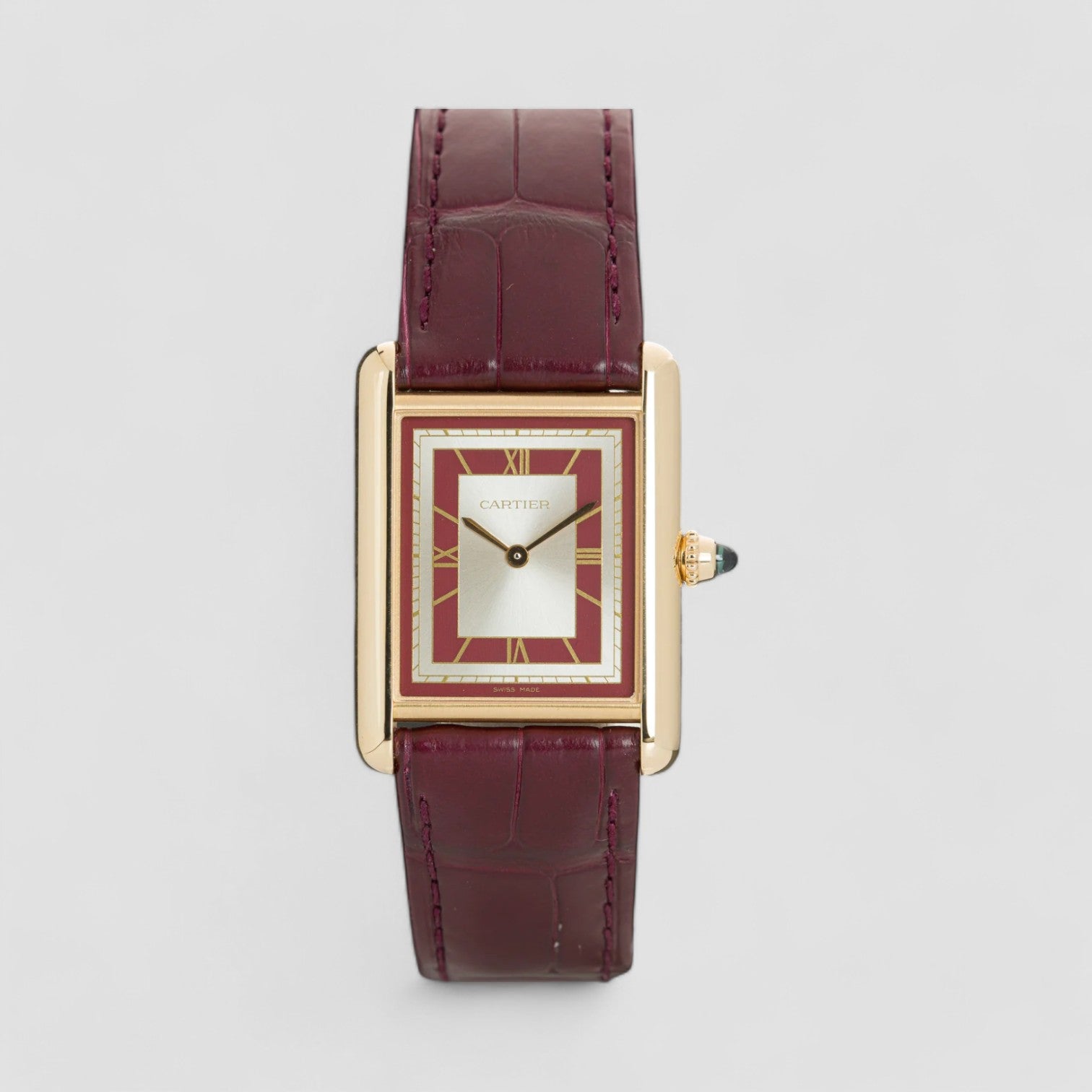 Tank Louis Cartier Silver Opaline Dial