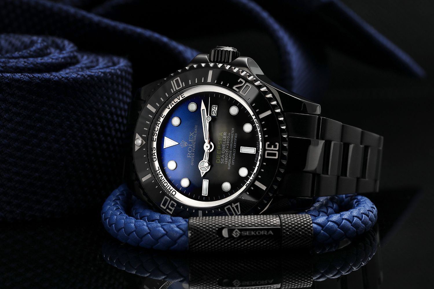 Deepsea D-Blue Sea-Dweller 44mm Blackout